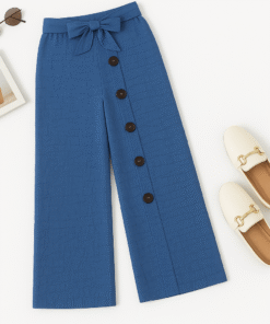 Pantalon en Lin avec Boutons